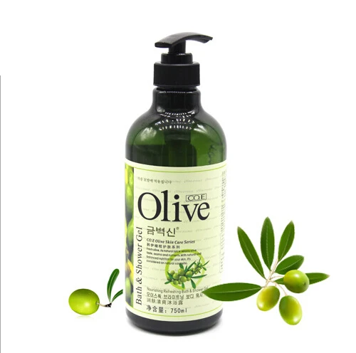 750 мл оливковый питательный отбеливающий длительный аромат гель для душа