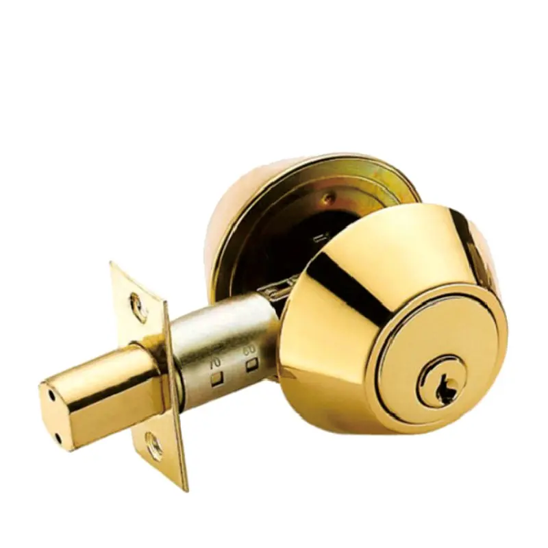 D102  double open key brass lock cylinder Tubular deadbolt door lock