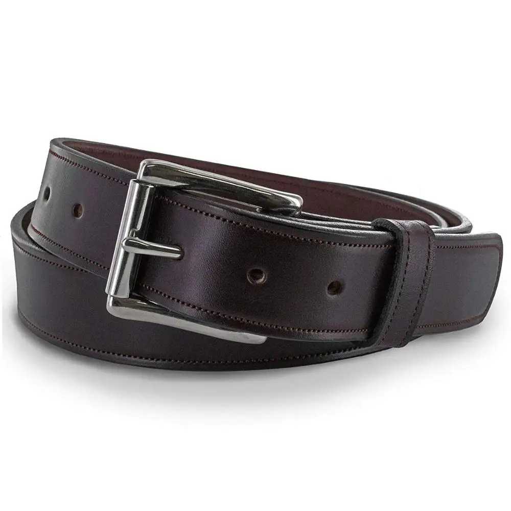 OEM Fashionable Roller Buckle Leather Belt Man Best Gift Choice Soft Touch Luxury Full Grain Men Leather Belt