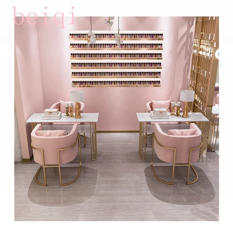 
Nail Salon Furniture Cheap Nail Table Wood Glass Manicure Table Used Beauty Salon Furniture Wholesale 