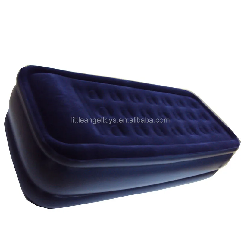 C02 2023 inflatable flocked air bed with electric pump inflatable eco-friendly pvc air mattress for camping