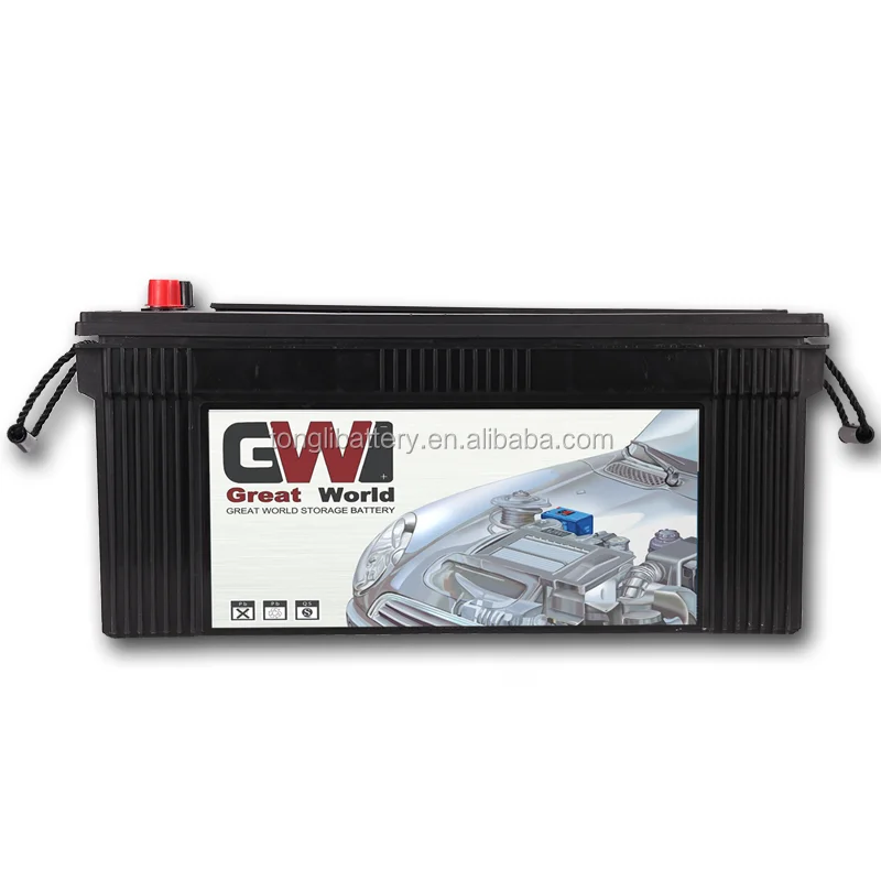 Аккумуляторы для тяжелых грузовиков 195G51/180Ah 12V MF, гибридные глубоко переработанные, хорошая цена, Кения