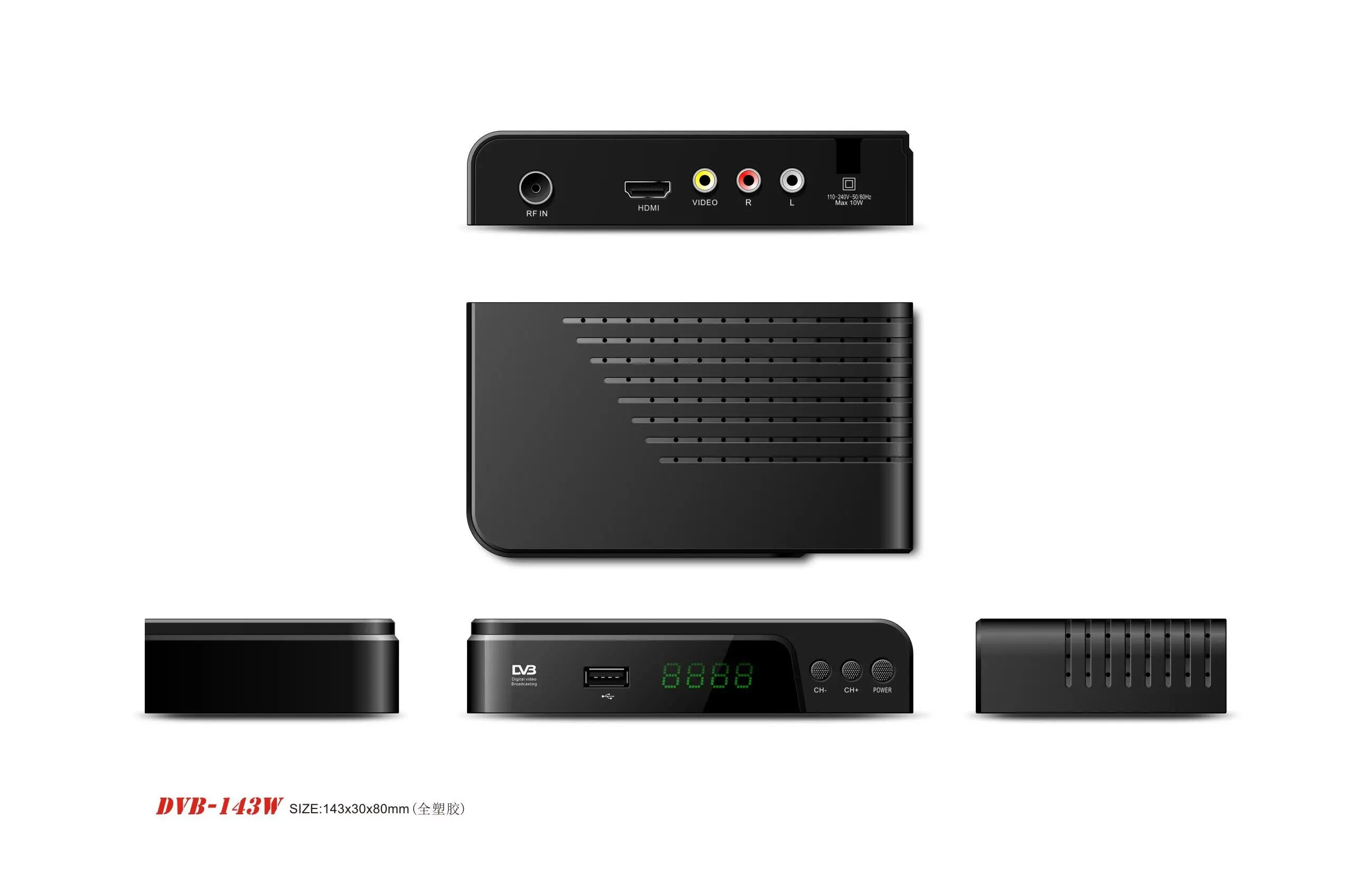 With Good Quality at Comepititiv Europe MINI GX6621 DVB-S2 Digital Satellite TV Receiver IPTV Powervu FTA satellite receiver