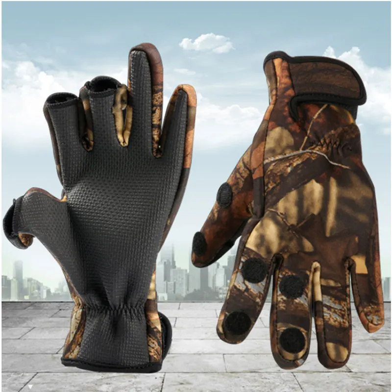 Durable Fishing Gloves  Neoprene Waterproof Fishing Gloves