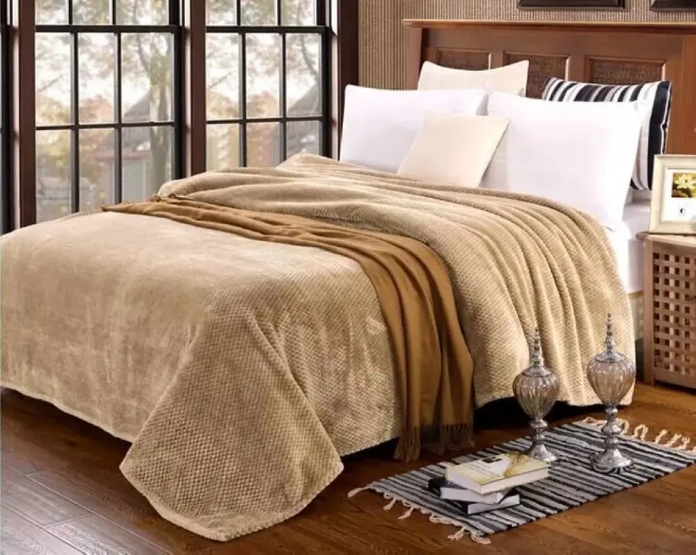 printed jacquard coral fleece fabric