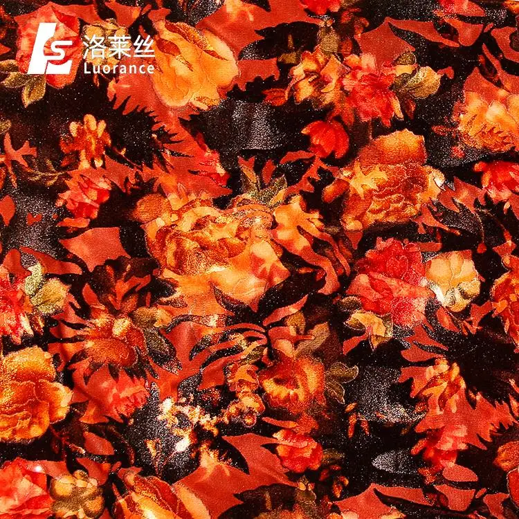 Лидер продаж Удобная спандекс шелк Дубай бархат ткань для платья