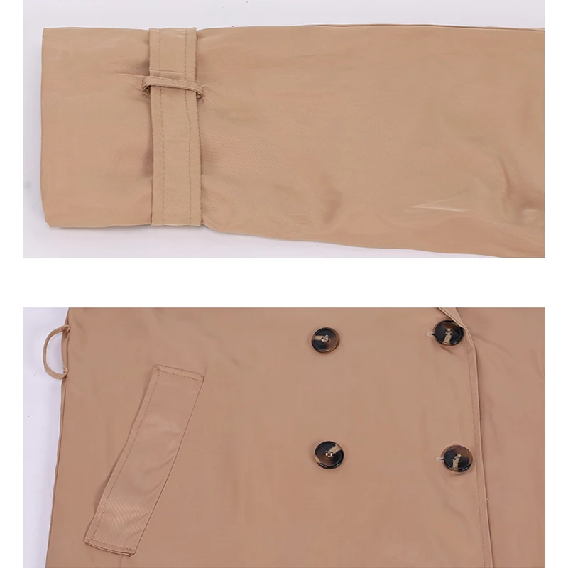 Maxnegio classic trench overcoat coat women