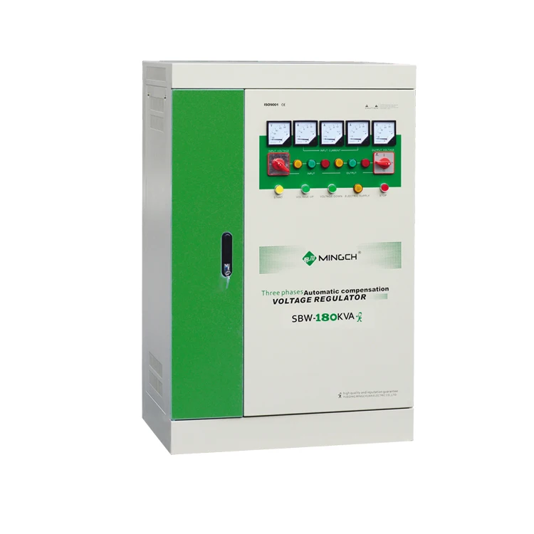 MINGCH SBW Series 3 Phase 50 Kva Voltage Regulator Stabilizer 3 Phase Voltage Stabilizer