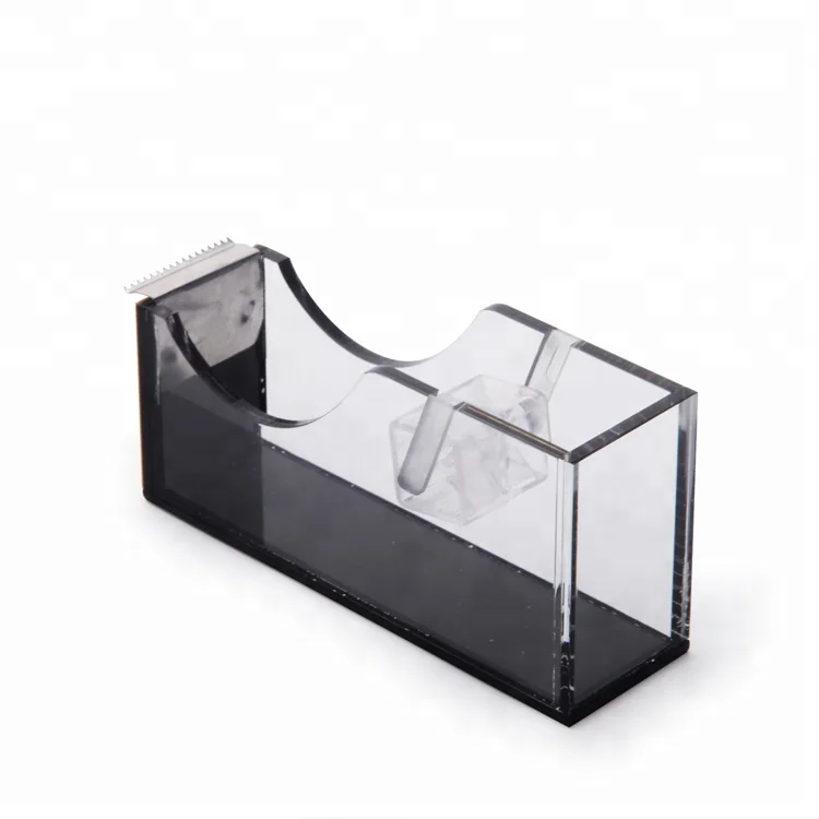 Office accessories stationery tape dispenser neon color acrylic desk tape dispenser