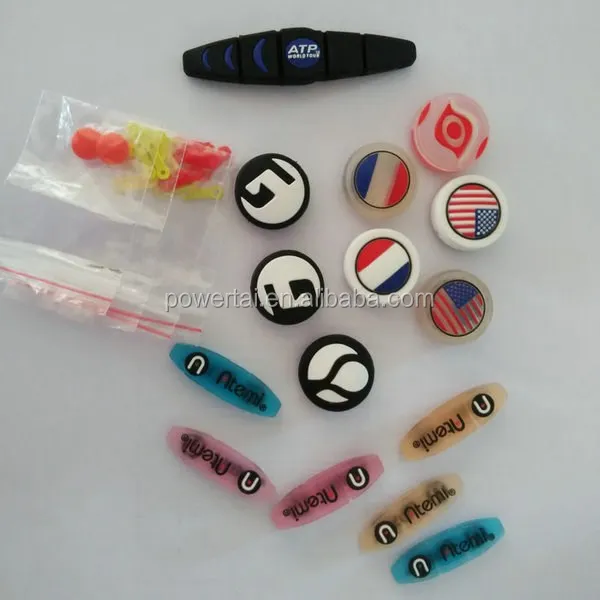 Long custom tennis string racquet dampeners