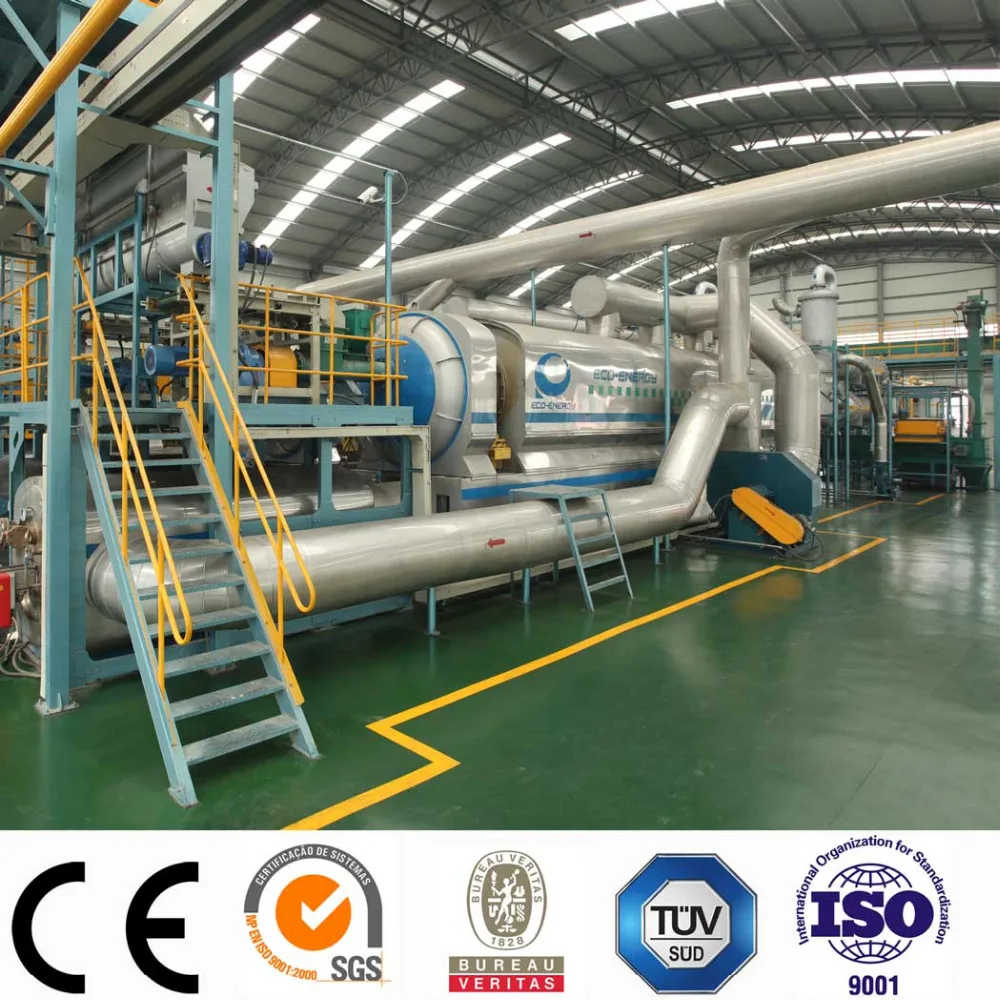 
Industrial continuous waste tyre pyrolysis production line 