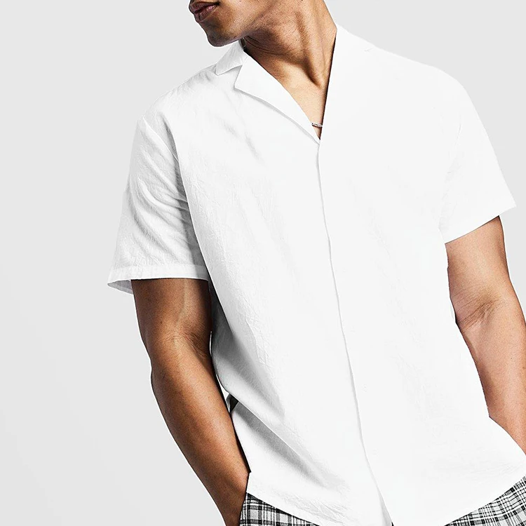 
Wholesale white retro and street style 100% polyester short sleeve t-shirt for men 