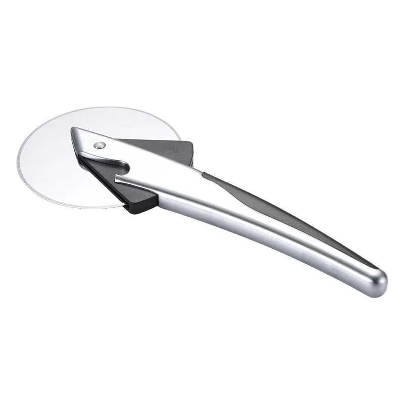 Кухонный гаджет из цинкового сплава, Новый колесный нож для пиццы в форме акулы, вращающийся нож для пиццы, можно нанести логотип на заказ