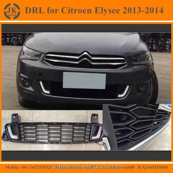 
 Новое поступление, Светодиодные ДХО для Citroen Elysee, высококачественные светодиодные дневные ходовые огни для Citroen Elysee 2013 2014 с передним бампером  