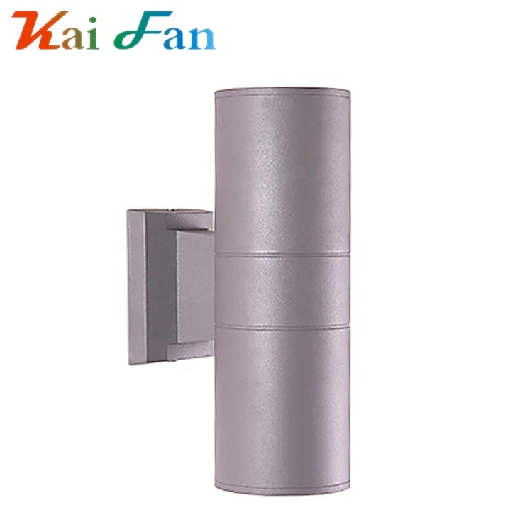 Promotional cylindrical shape single double aluminum outdoor waterproof cob ip65 e27 led wall lamp