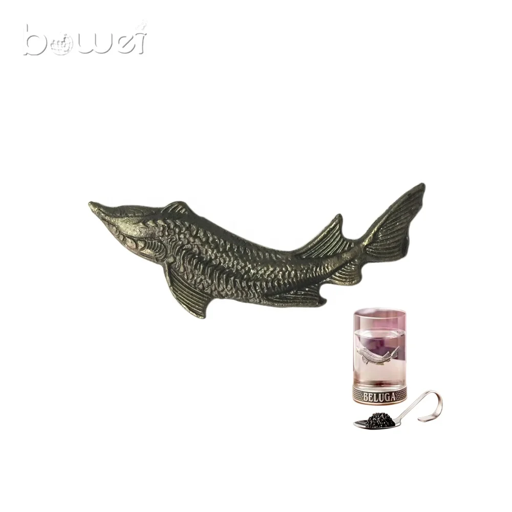 Customized luxury soft tin fish vodka labels for bottles
