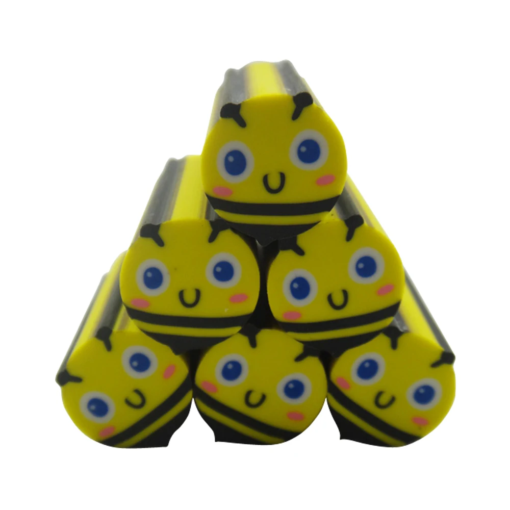 China Wholesale Creative Bee Wooden Pencil Eraser