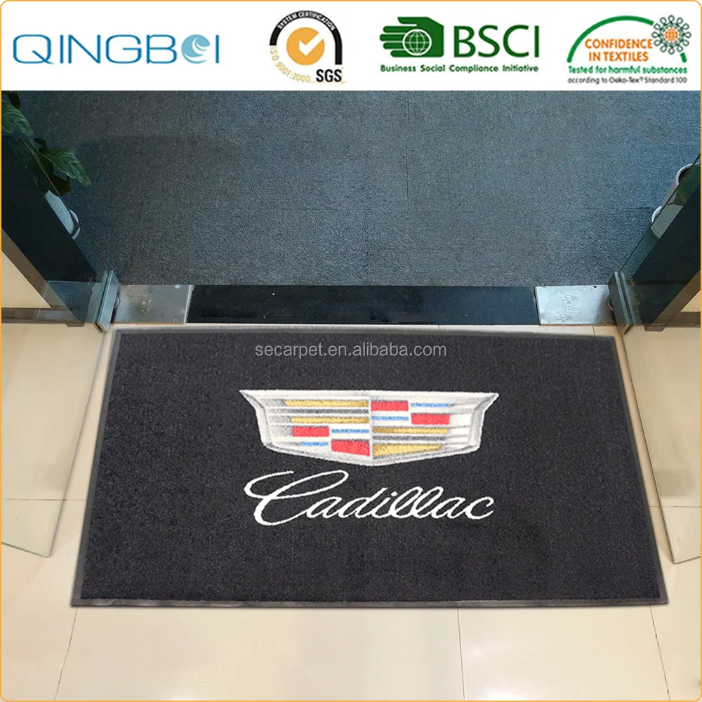 Heavy Duty Industrial Custom Logo floor Rubber Mat Printed Door Entrance Mat