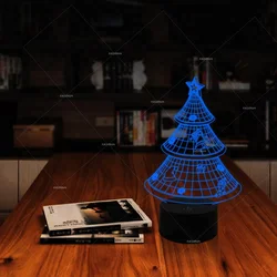 3d illusions led christmas tree light christmas for nice gifts FS-2823 3d night light 3d led light christmas