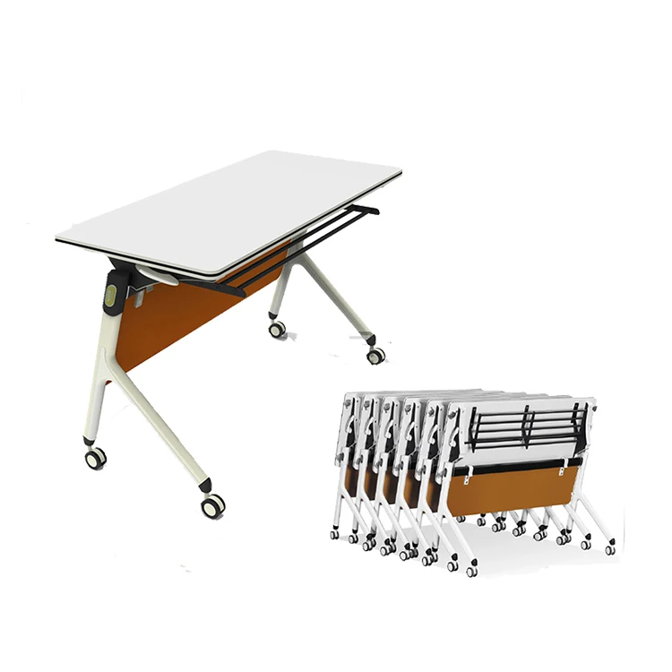 Office Desk with Wheels training table /school desk