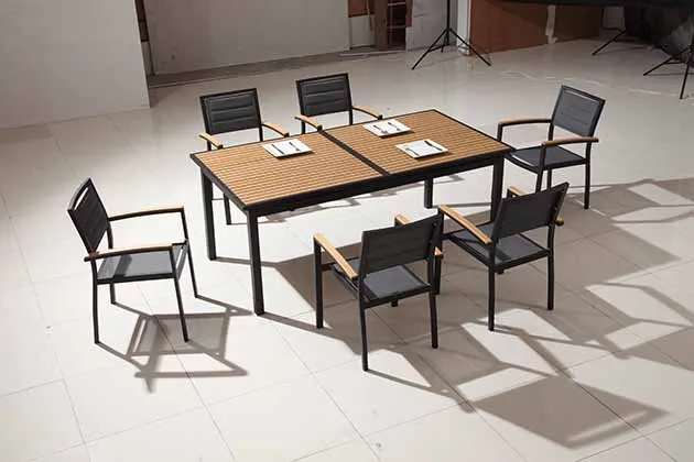 practical multipurpose aluminium garden dining set high quality normal table