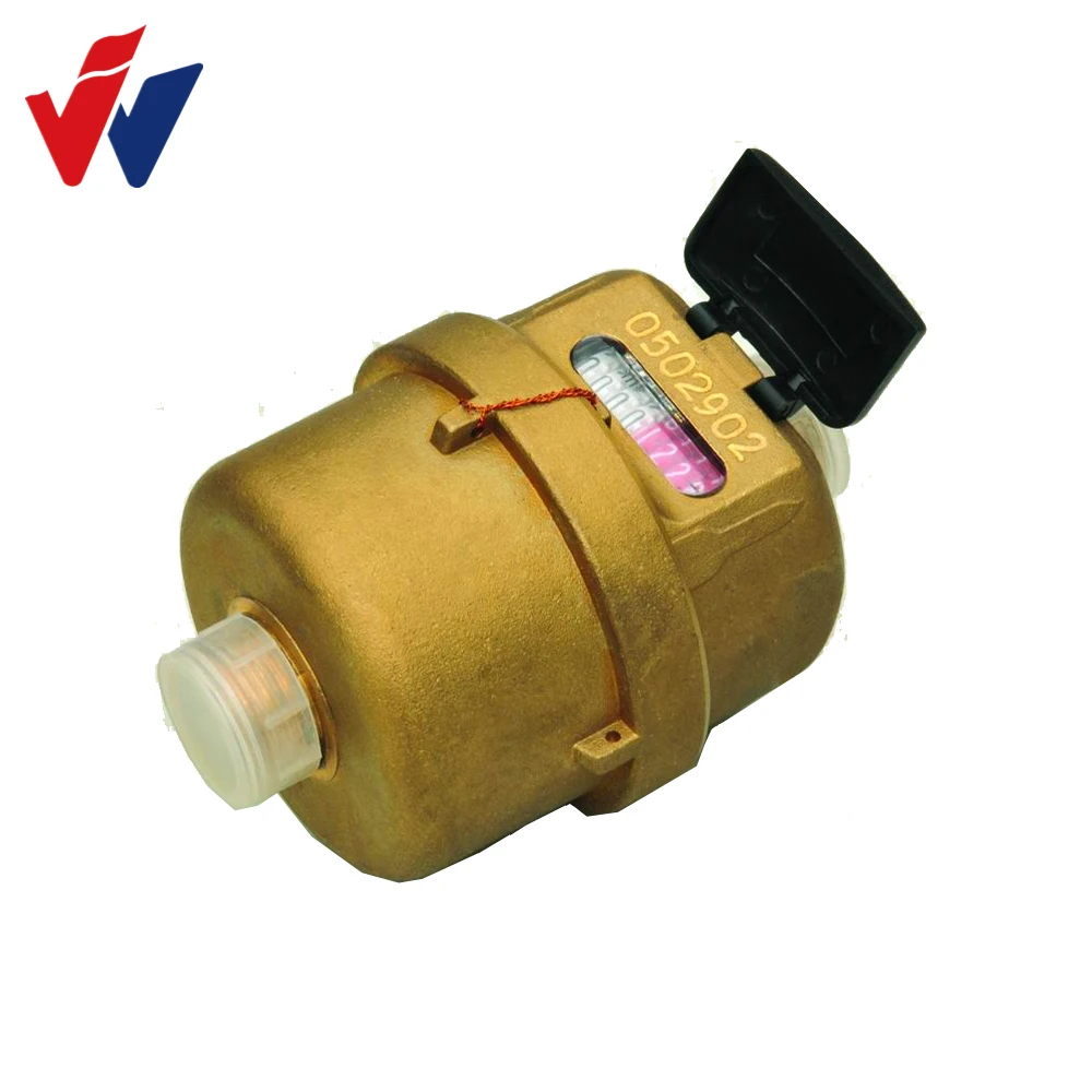 DN15-DN40mm Horizontal Type Brass Body Volumetric  Water Meter Customized Digital Water Meter