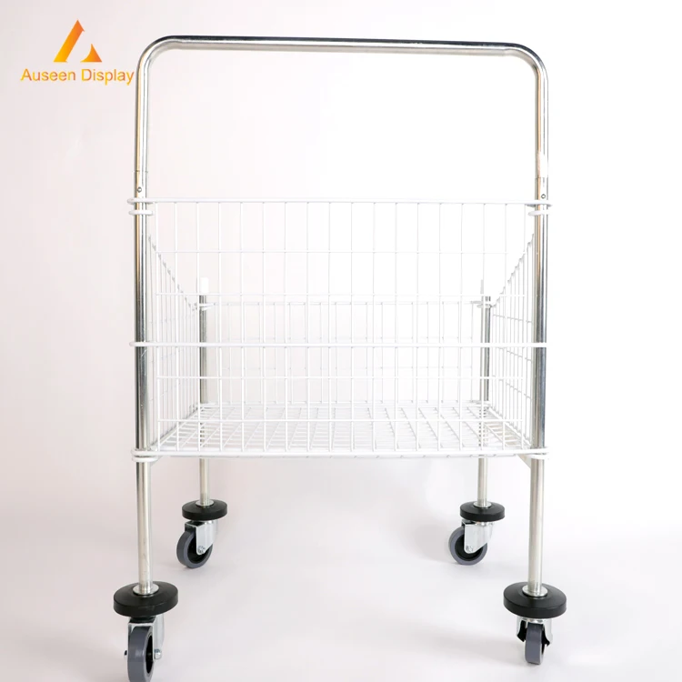 
European style metal supermarket shopping trolley cart 