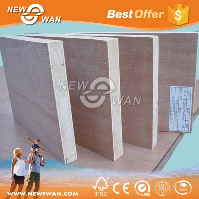 
Melamine Block board / Veneer Block board / 15mm Wood Block board 