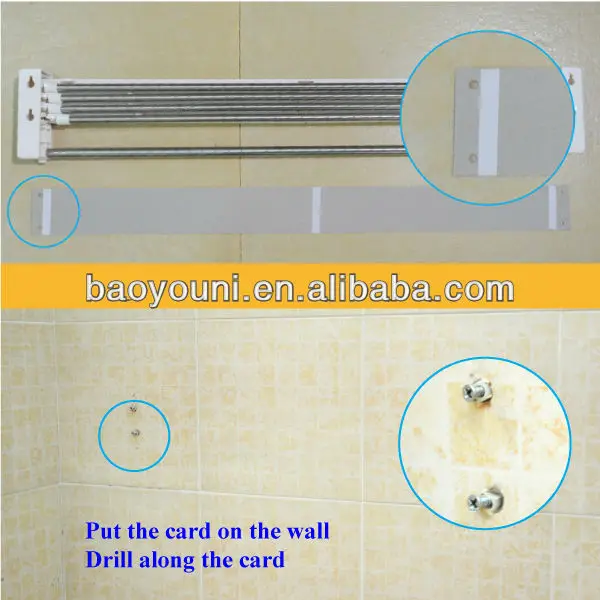 byn ванной из нержавеющей стали вешалка для полотенец складывая вешалка для полотенец настенное крепление вешалка для