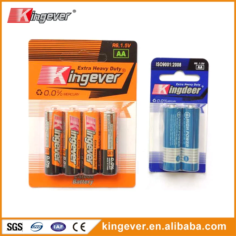 Hot selling 1.5v dry cell r6 um3 aa size battery from OEM manufacture
