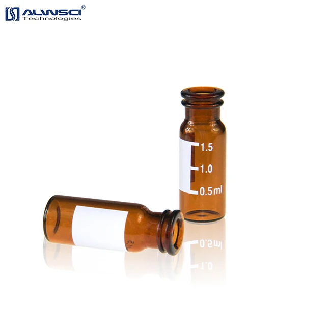 2ml small gas chromatography snap sample bottle hplc vials glass