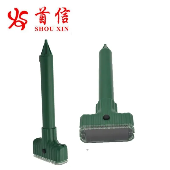 Outdoor humane powered sonic ultrasonic mole trap solar mole repeller for park garden