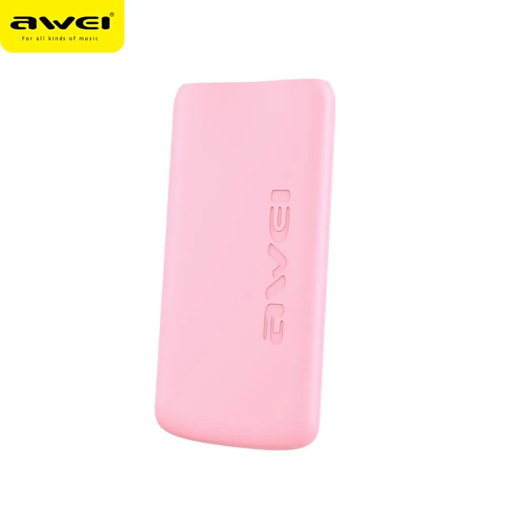 Original  factory Awei fast charging cute portable power bank 10000mAh with dual usb output