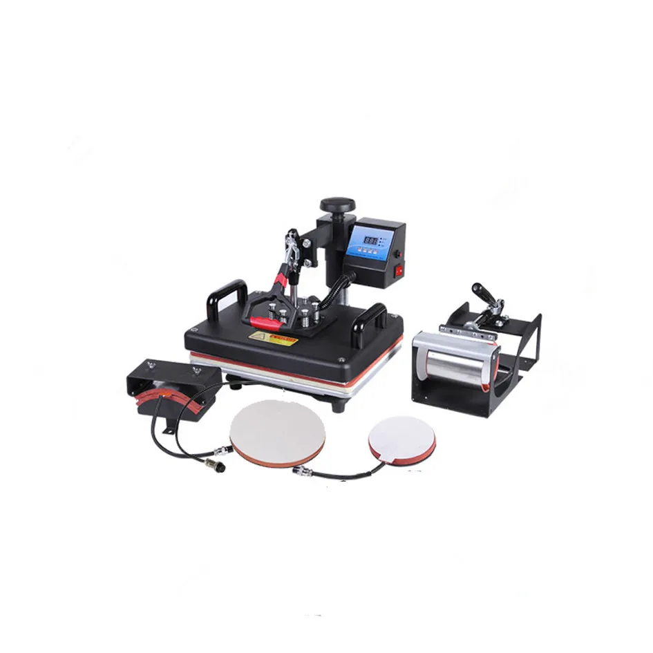 8 In 1 Combo Heat Press Machine coffee Magic Mug Cup clothes T shirt Printing Machine 8 1 Sublimation Machine Price