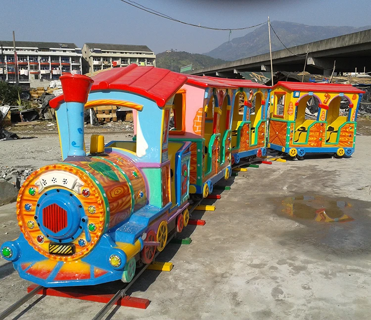 Amusement park outdoor manufacturers electric train tourist for kids park train set