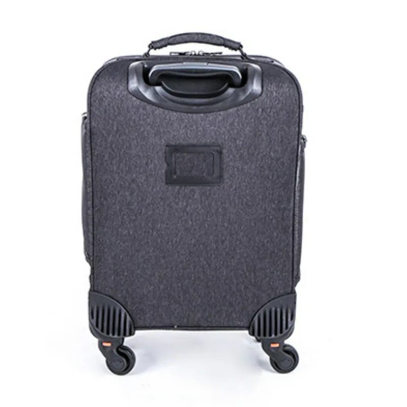 Rolling Makeup Case Trolley 2 in 1 Travel Cosmetic Train Cases on Wheels 4 spinners