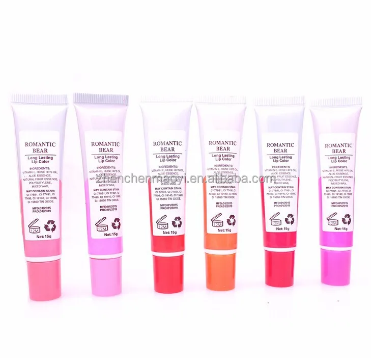 Professional Romantic Bear Cheap Magic Matte Long Lasting Waterproof Peel Off Lipstick Lip Gloss