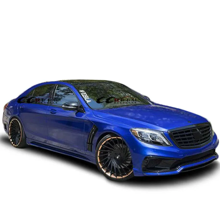 Комплект кузова Good fitmen в стиле WD для Mercedes Benz S CLASS w222 S63 S65 A.M.G, передний бампер, задний бампер, боковые юбки, выхлоп крыла