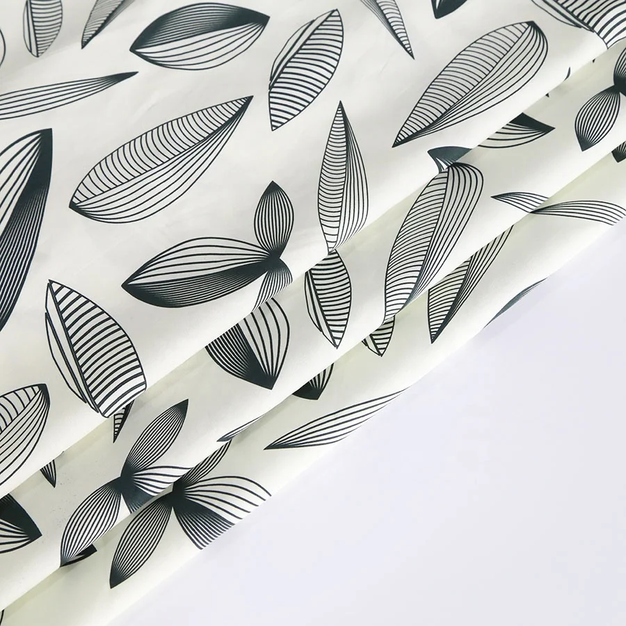 Low MOQ digital printing lead pattern on 100% cotton poplin woven fabric for shirt