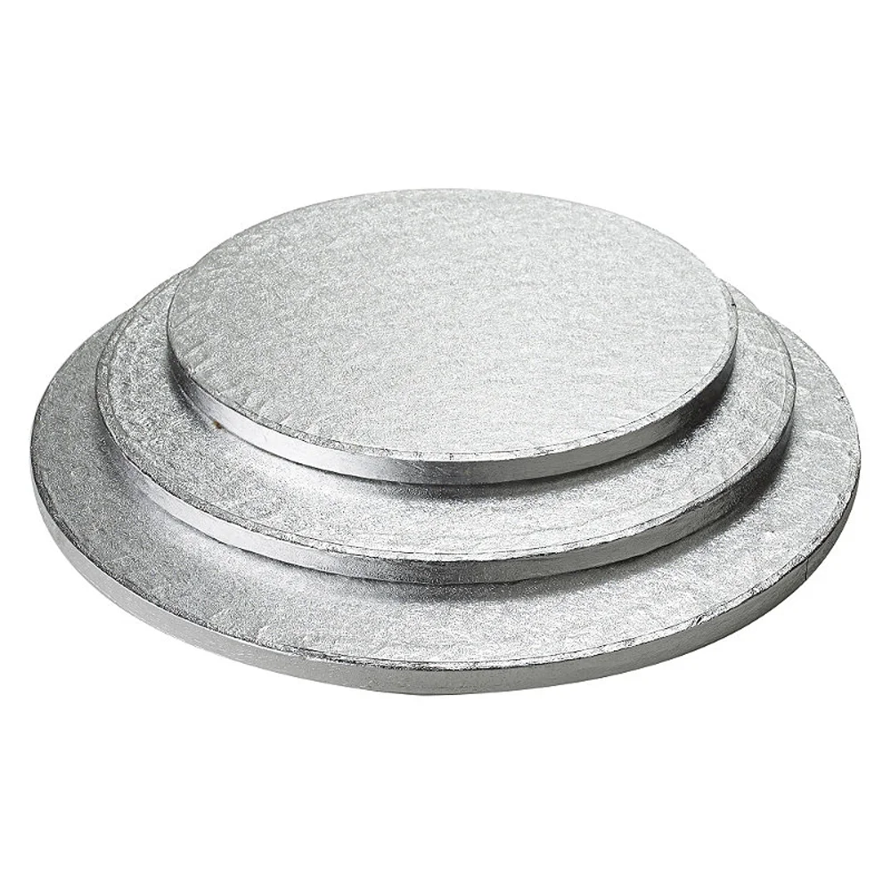 wholesale disposable round silver foil cake drum boards cake boards cake base