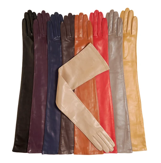 
Colorful Opera Party Elbow Length Long Leather Gloves  (60510686828)