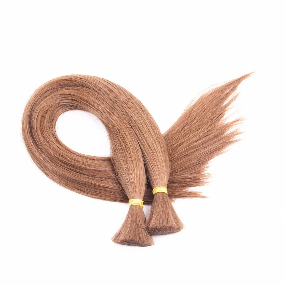 10A Virgin Raw Unprocessed Indian Human Hair Bulk Without Weft