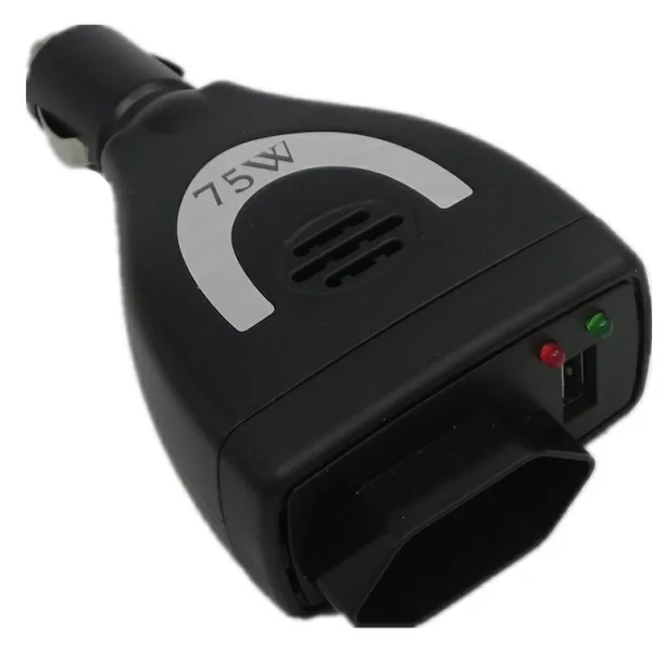 
Compact DC/AC 75W-200W AC 110V Output Car Power Inverter with USB port 