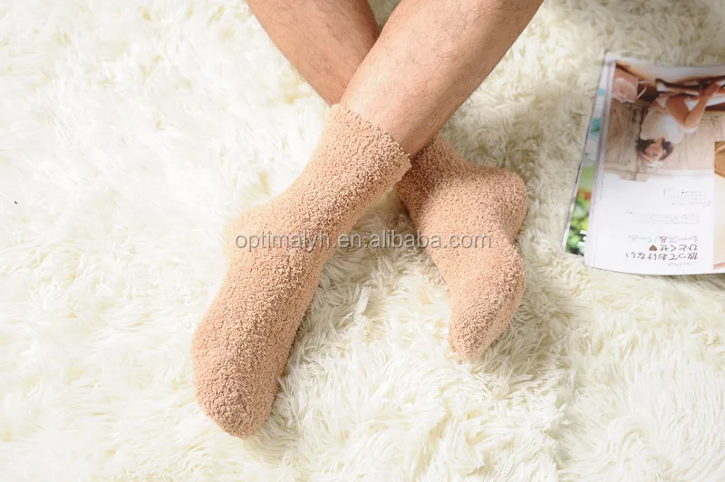 Fluffy bed mens fuzzy socks sleep socks indoor socks