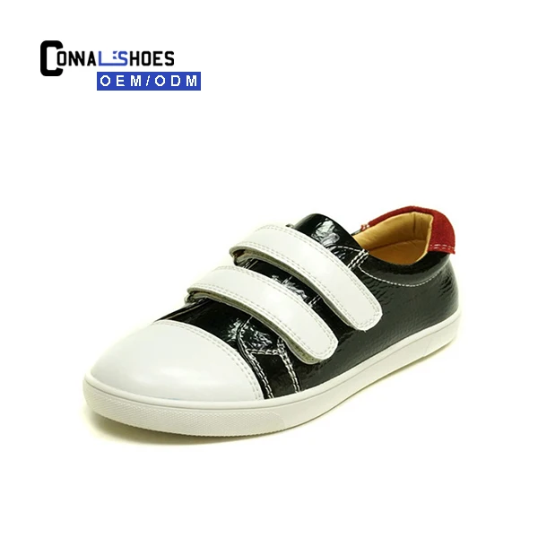 Connal Fashionable PU leather small kids shoes casual Boys sneakers
