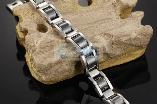 Fashion Jewelry Bracelet Bio Magnetic Steel Made in Japan 2015 Stainless Steel Unisex Bracelet Chain & Link Bracelets 18.5 Cm