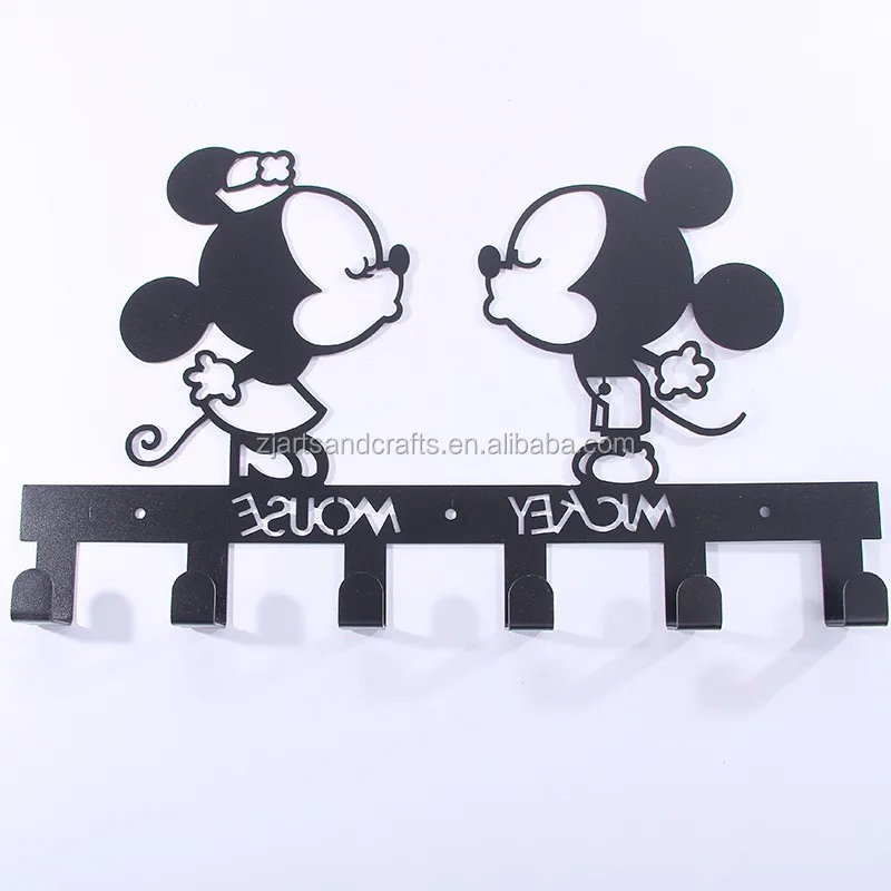 Metal Wall-mounted Train Shape Towel Clothes Hanging Rack Hooks