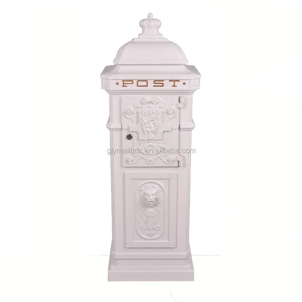 Big Cast Aluminum Mailbox Post Box Parcel box