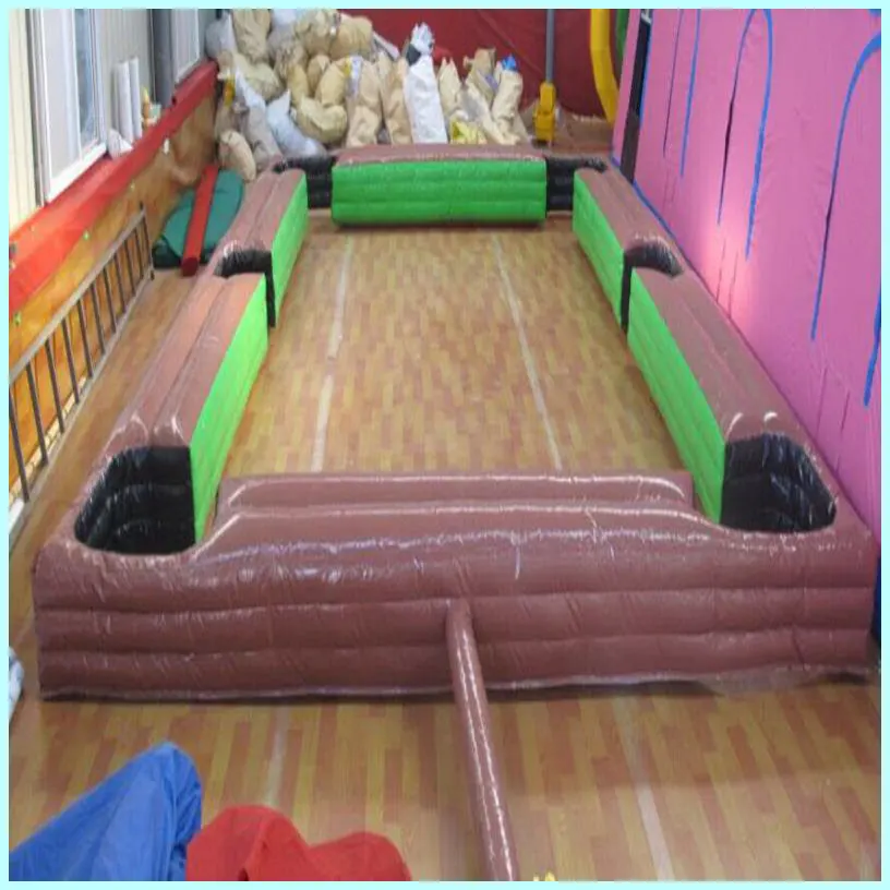 Colourful cartoon outdoor game Inflatable snooker footpool table
