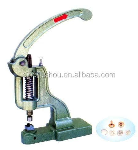 Manual Hand Press Machine For Metal Spring Snap Button Works on Garment